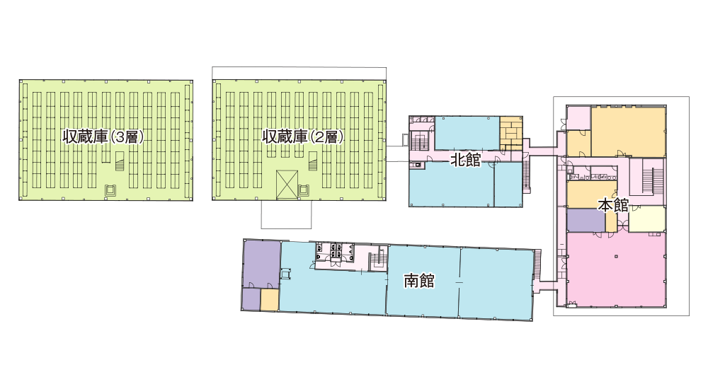 高知県立埋蔵文化財センター　2階見取り図